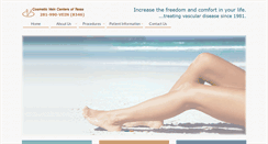 Desktop Screenshot of cosmeticveincenters.com